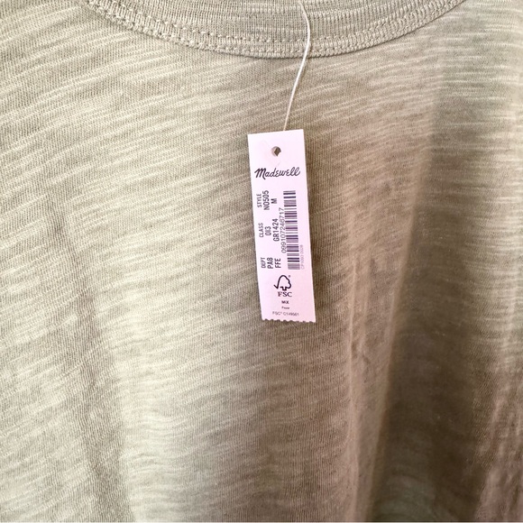 Madewell Green Long-Sheeve Tee - Picture 7 of 7